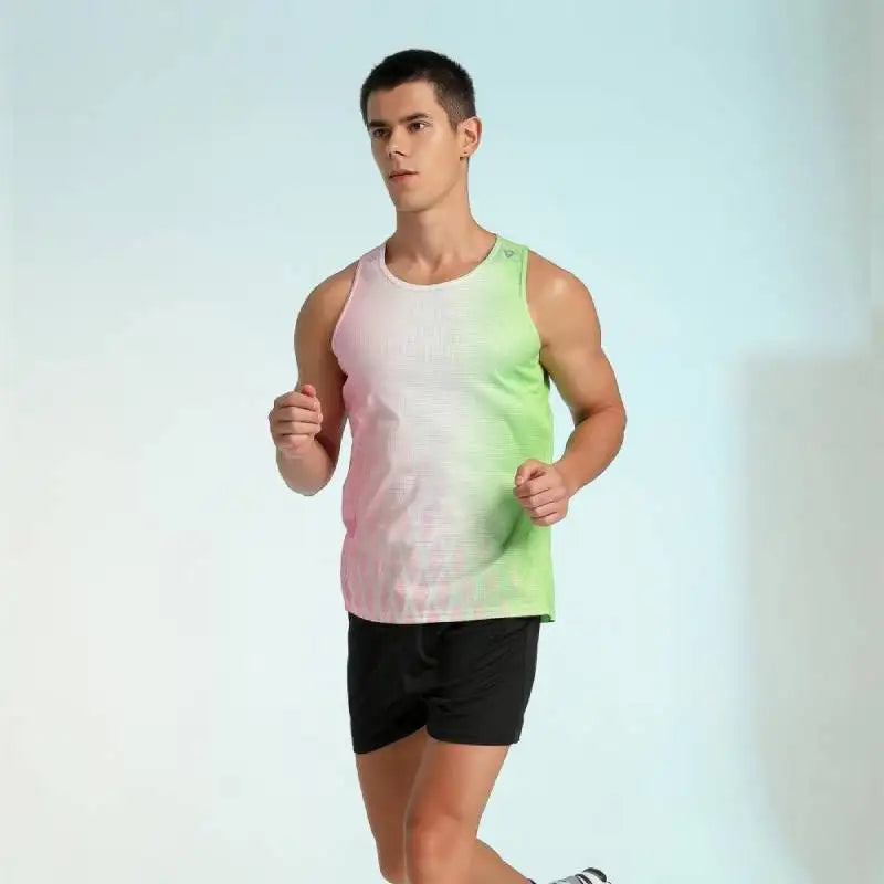 Mens Sleeveless Running Set Training And Performance