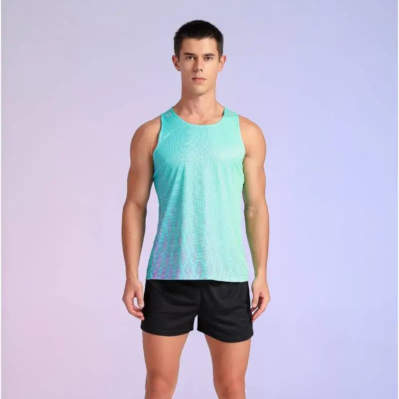 Mens Sleeveless Running Set Training And Performance