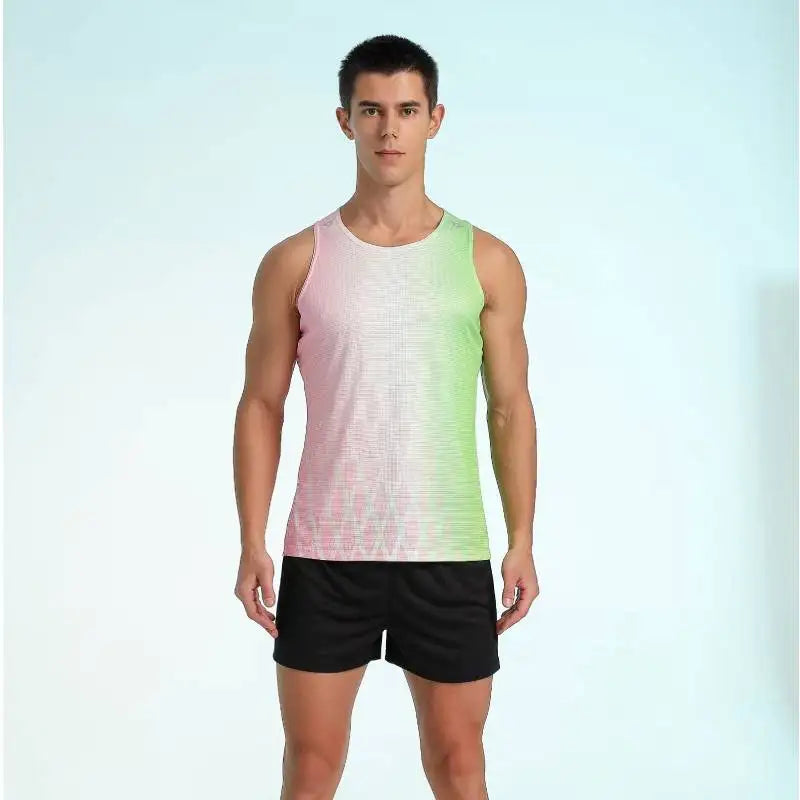 Mens Sleeveless Running Set Training And Performance