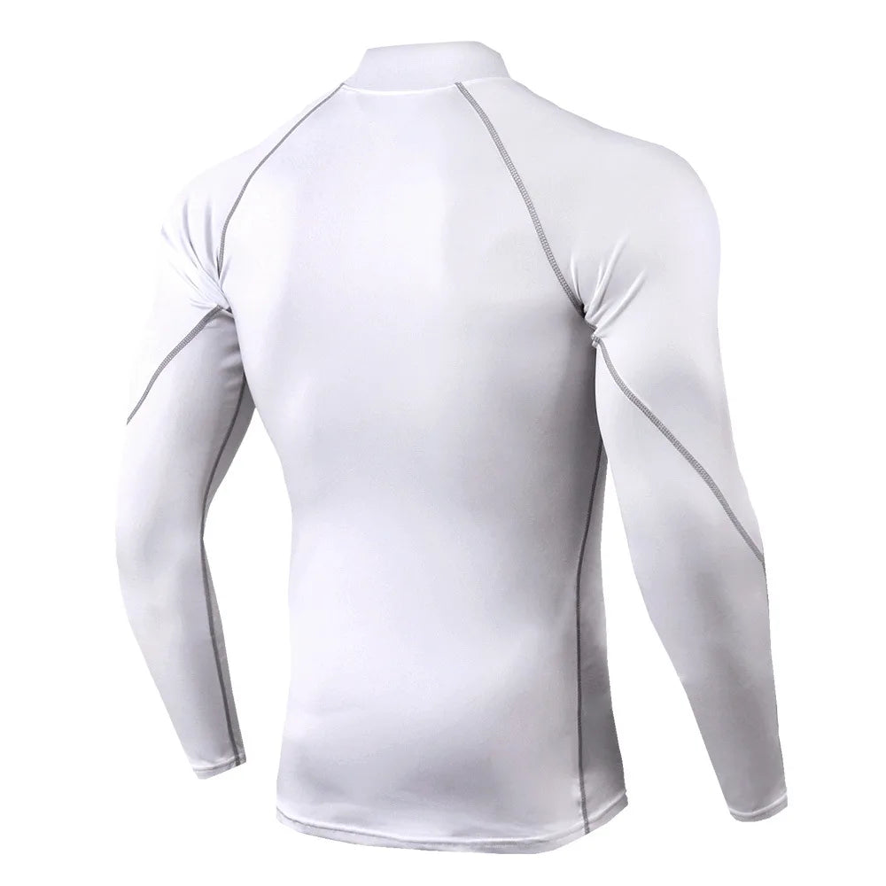 Men's Sports Long Sleeve Compression Shirt for Performance Training