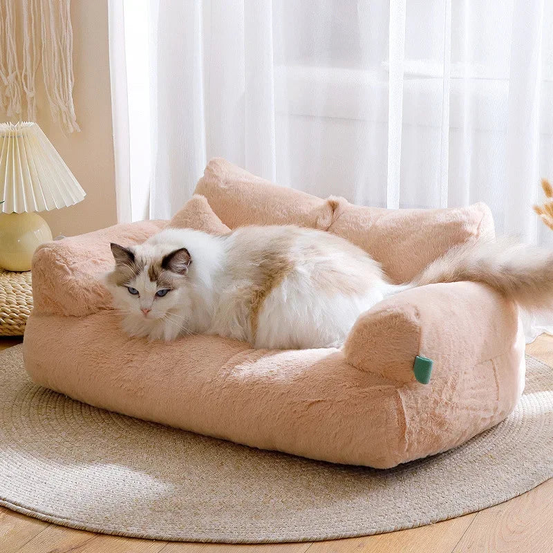 Plush Small Dog or Cat Sofa Beds Washable and Warm