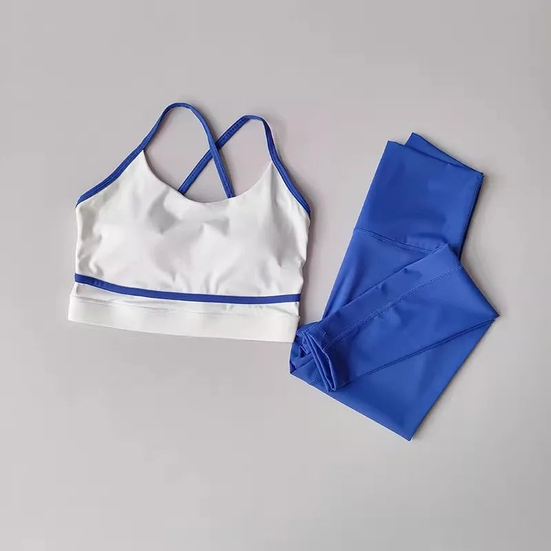 Women's Yoga Set Two-Piece Leggings And Sports Bra
