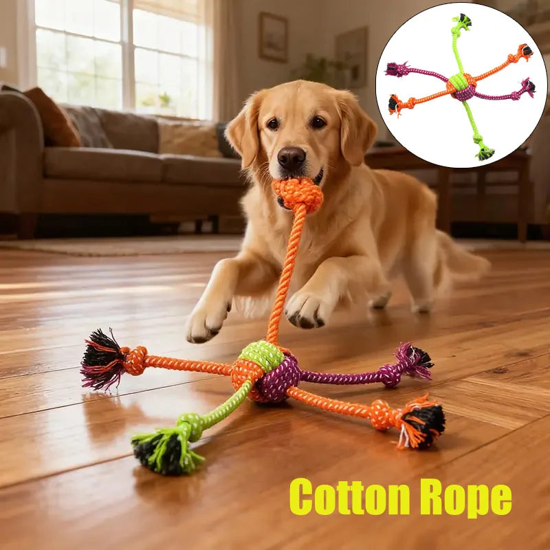 Durable Dog Rope Toy For Chewing And Tug War Elite