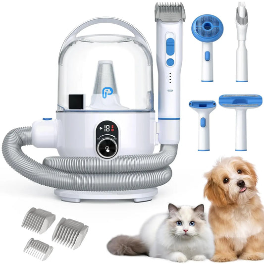 Pet Grooming Kit With Vacuum And 5 Grooming Tools Pro