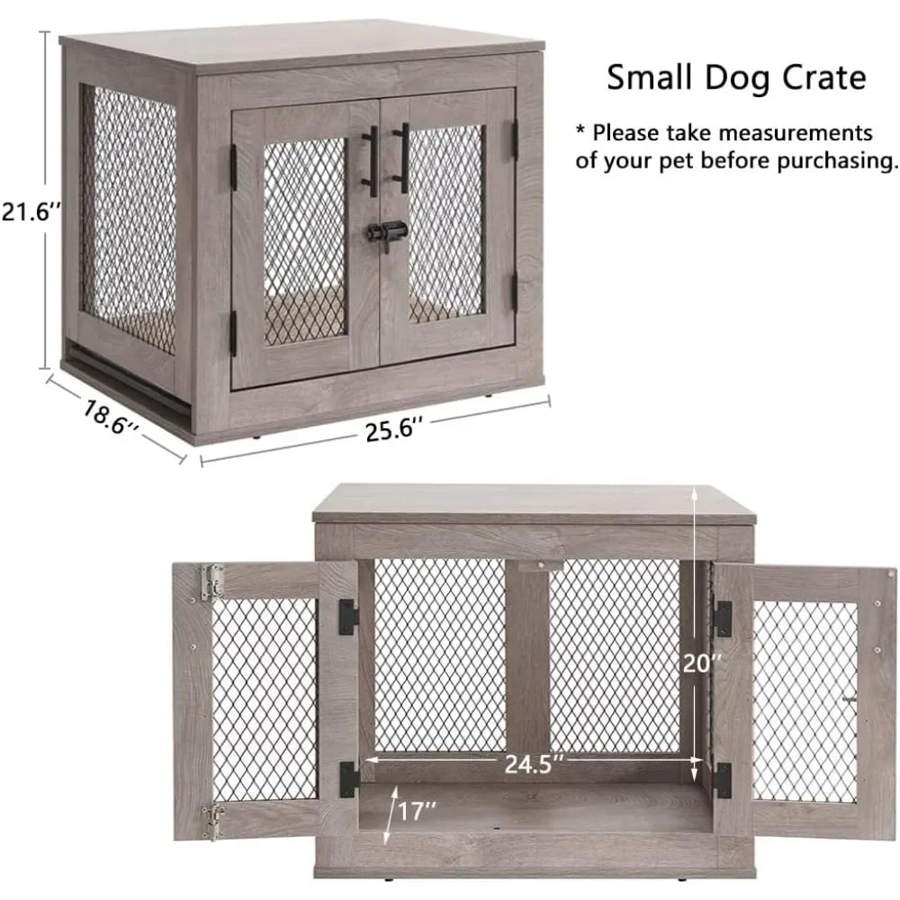 Bed/Crate, Suitable for Small Dogs, Puppies, Cats, Pigs, Rabbits, etc., Maximum 25 lbs