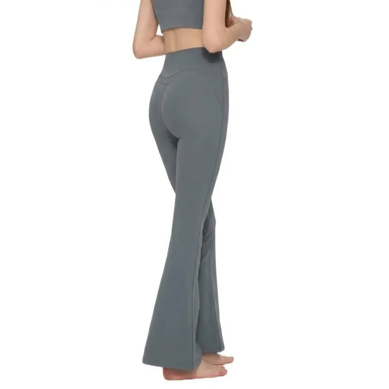 Flared Leggings Women High Waist Yoga Pants Breathable Quick Dry