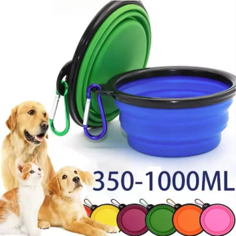 Collapsible Silicone Food And Water Bowl For Cats And Dogs