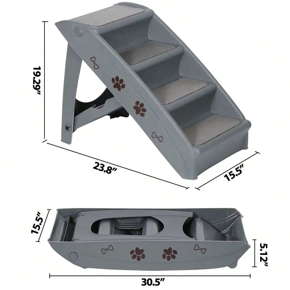 Dog Stairs Foldable 4 Steps