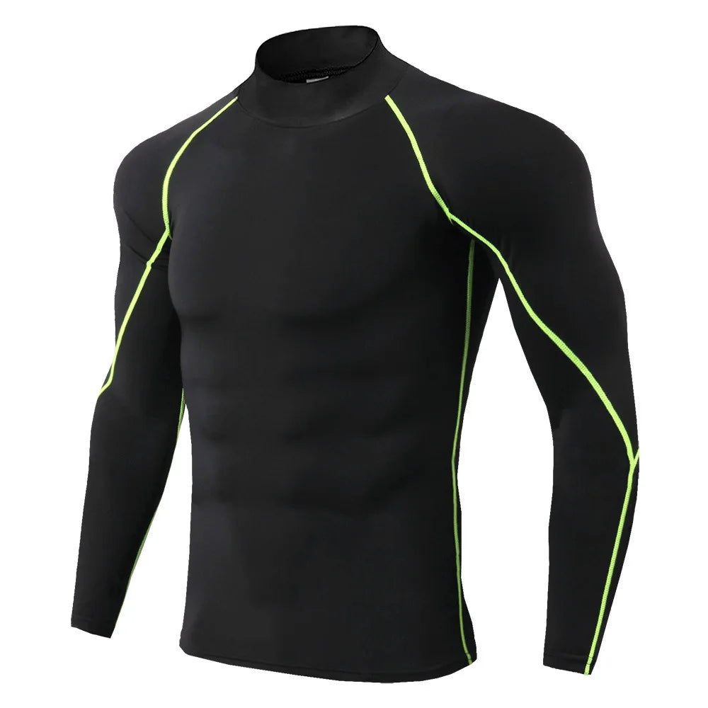 Men's Sports Long Sleeve Compression Shirt for Performance Training