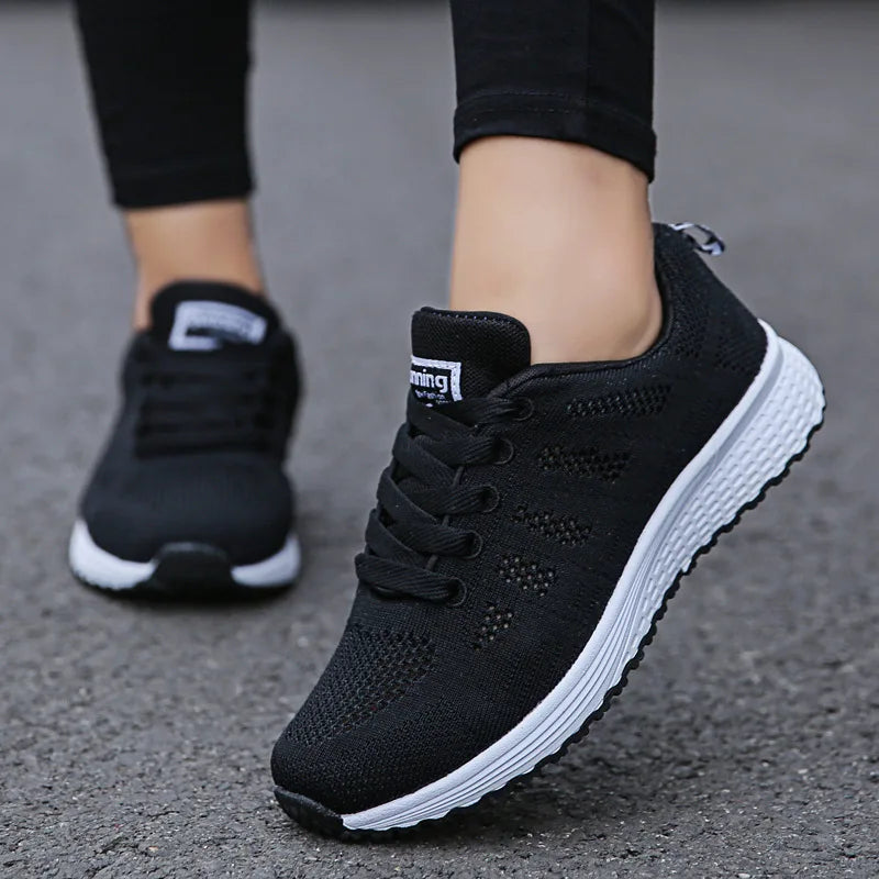 Women Casual Mesh Breathable Walking Shoes Lightweight Comfort Footwear