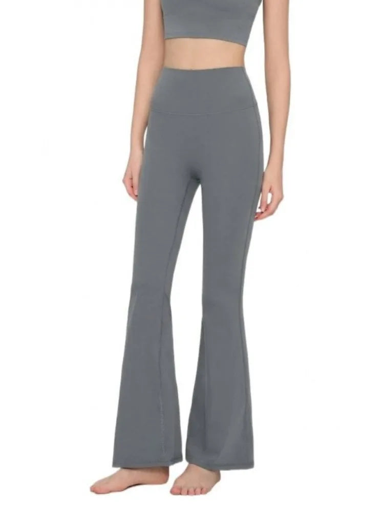 Flared Leggings Women High Waist Yoga Pants Breathable Quick Dry