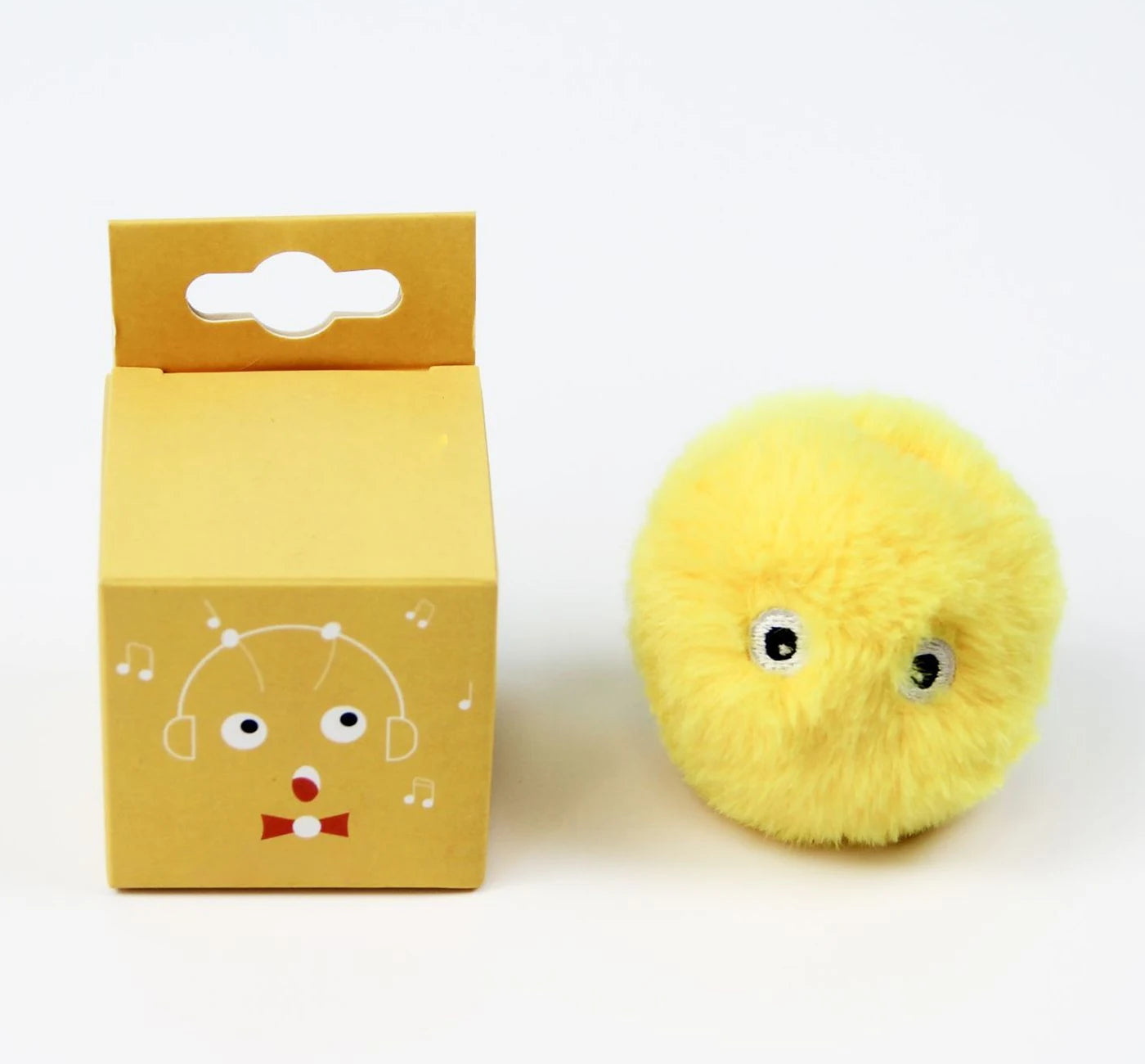 Interactive Plush Cat Ball Squeak Toy With Catnip Training