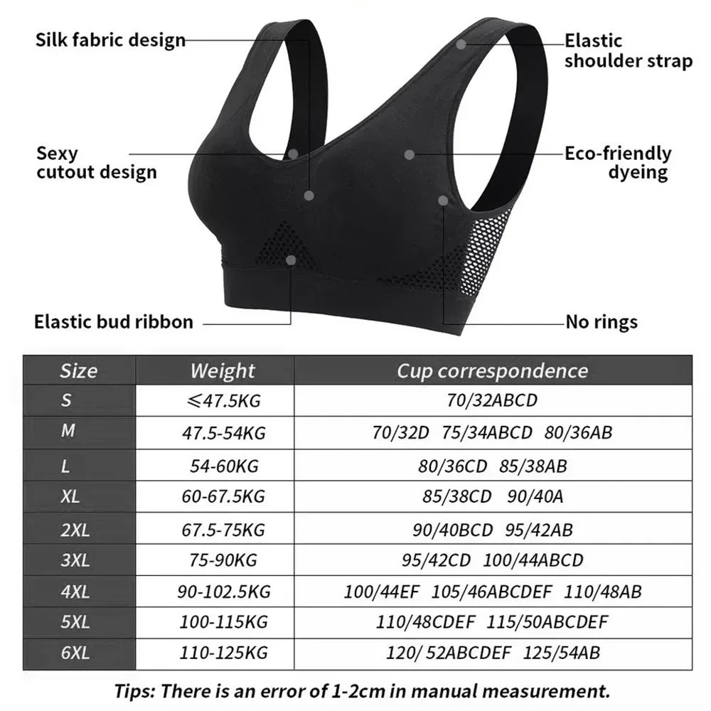 Yoga Sports Bra With Removable Pads Breathable Polyester
