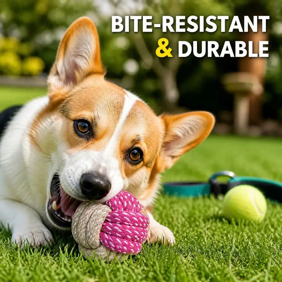 Interactive Dog Chew Ball Set 3 Pack For Engaging Pets