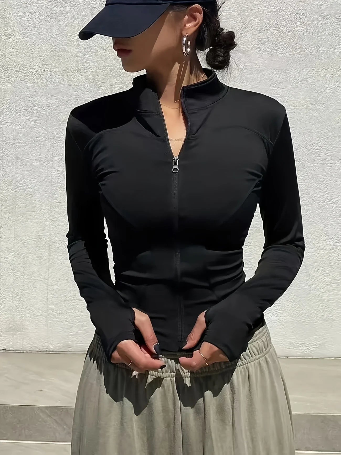 Pilates Quick Dry Athletic Jacket For Women Turn Down Collar