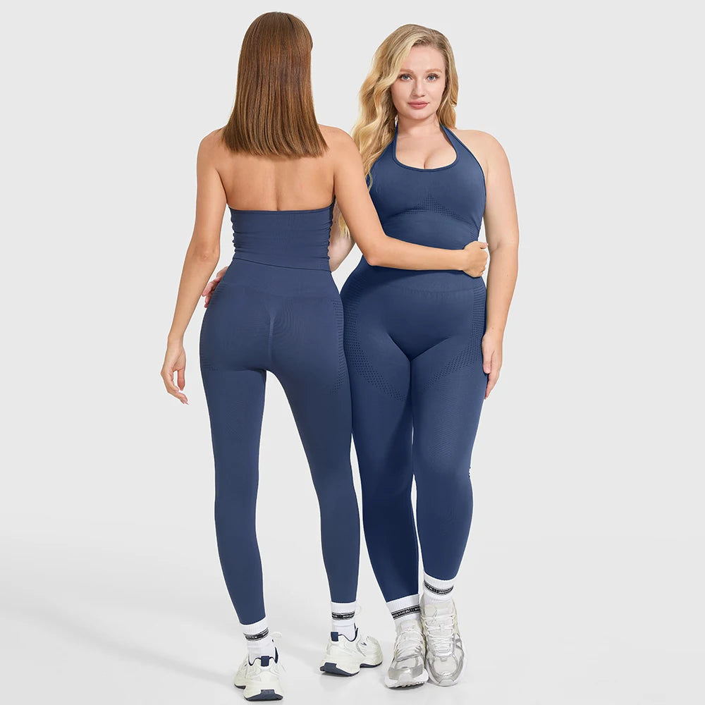 Women HighWaisted Leggings With Push Up Bra For Yoga