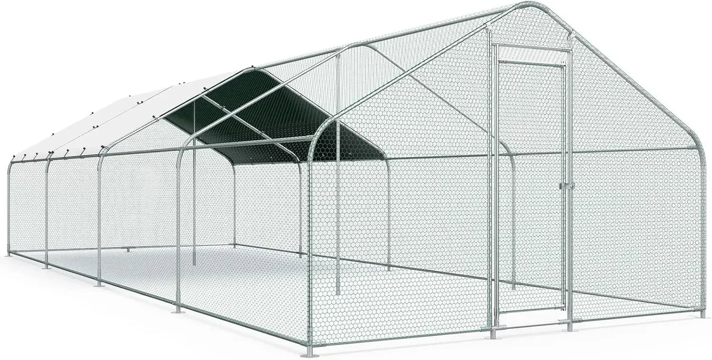 Large Metal Farm Animal Cage/Pen with Water Resident and Anti-UV Cover