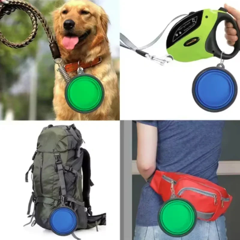 Collapsible Silicone Food And Water Bowl For Cats And Dogs