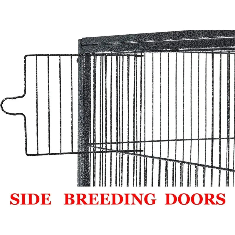 Large Double Bird Cage with Removable Rolling Stand