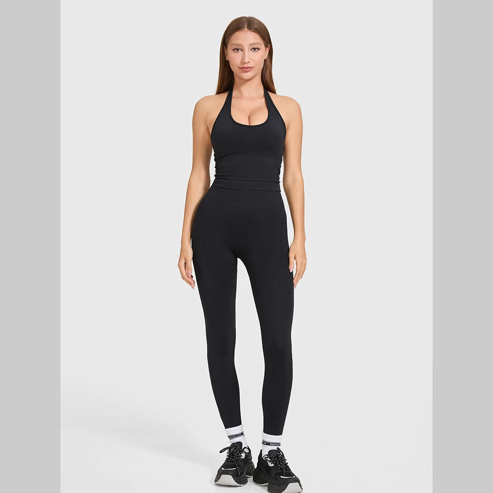Women HighWaisted Leggings With Push Up Bra For Yoga
