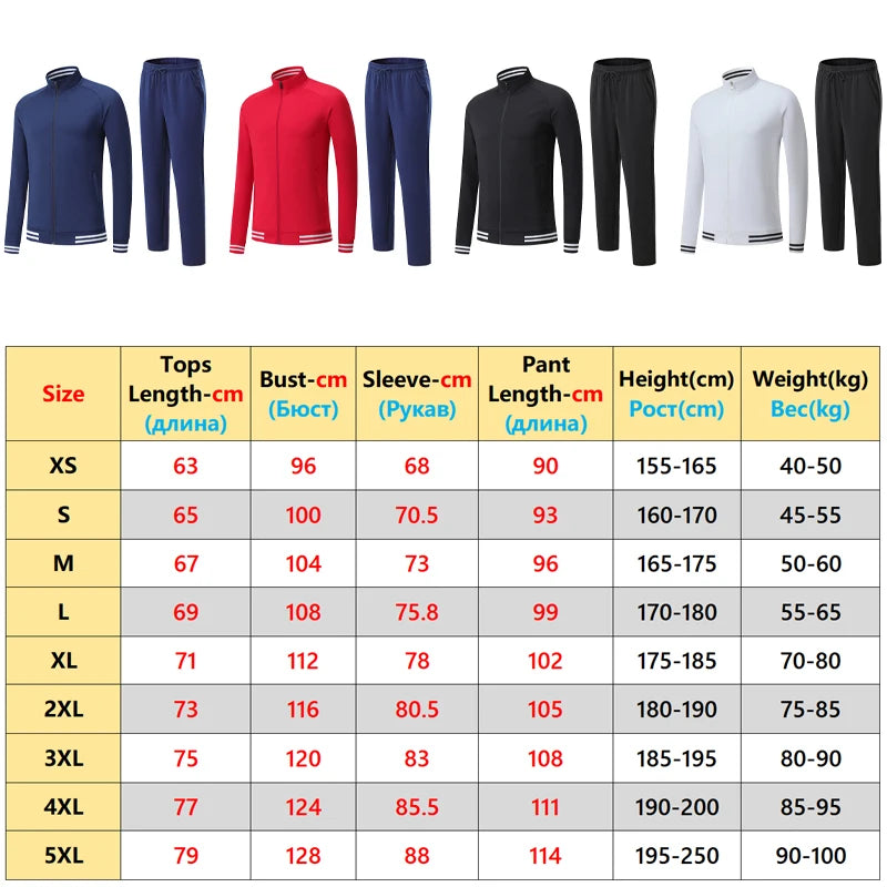 Tracksuit With Zipper and Pocket Sets for Training