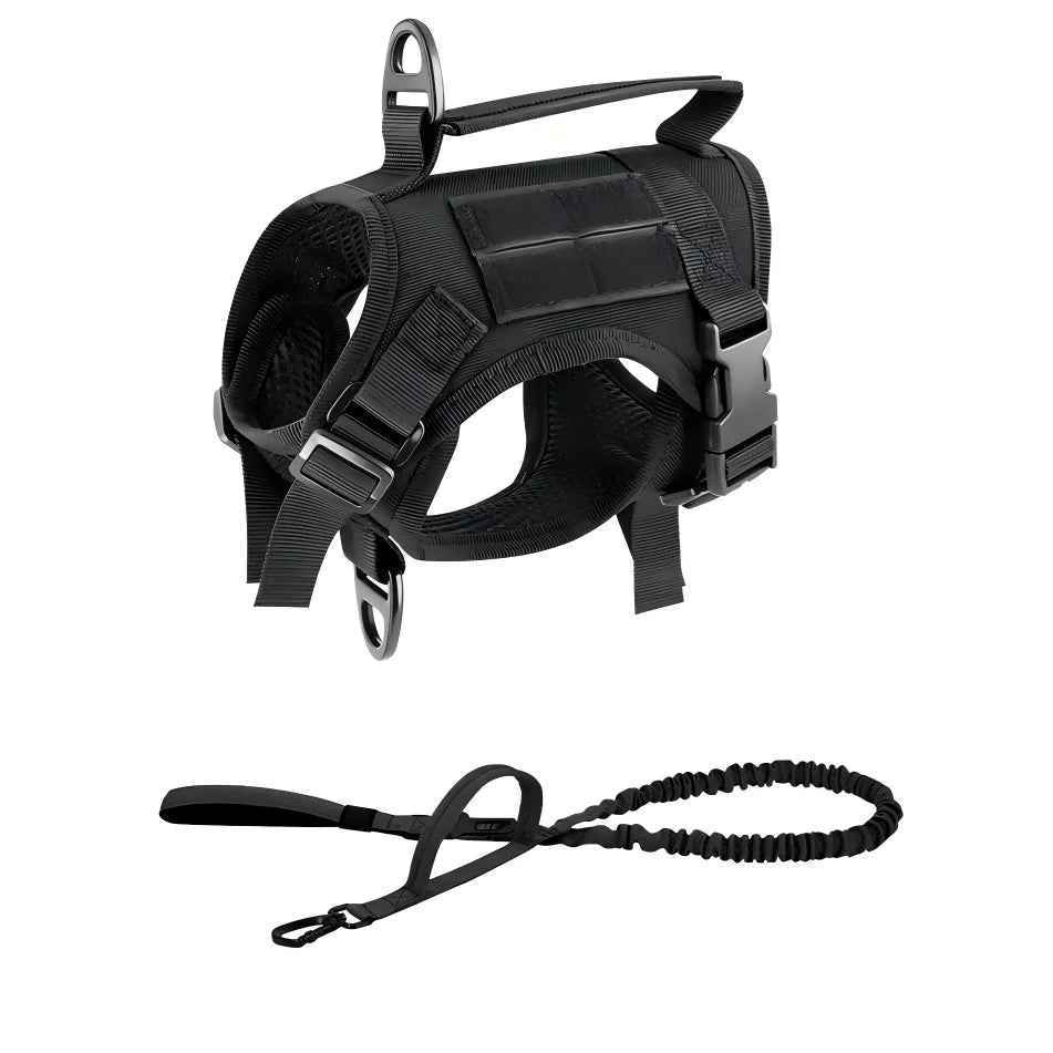 Tactical Cat Harness Vest And Leash Set Adjustable Escape Proof
