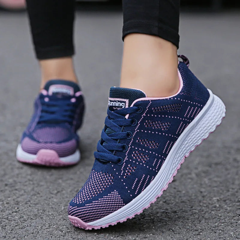 Women Casual Mesh Breathable Walking Shoes Lightweight Comfort Footwear