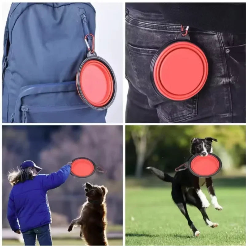 Collapsible Silicone Food And Water Bowl For Cats And Dogs