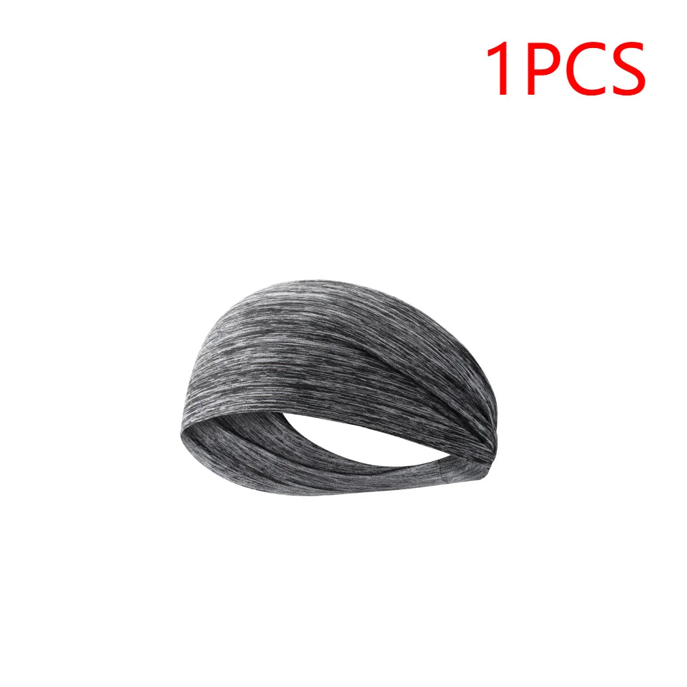 Elastic Sports Headbands For Men Women Quick Dry Sweat Absorption