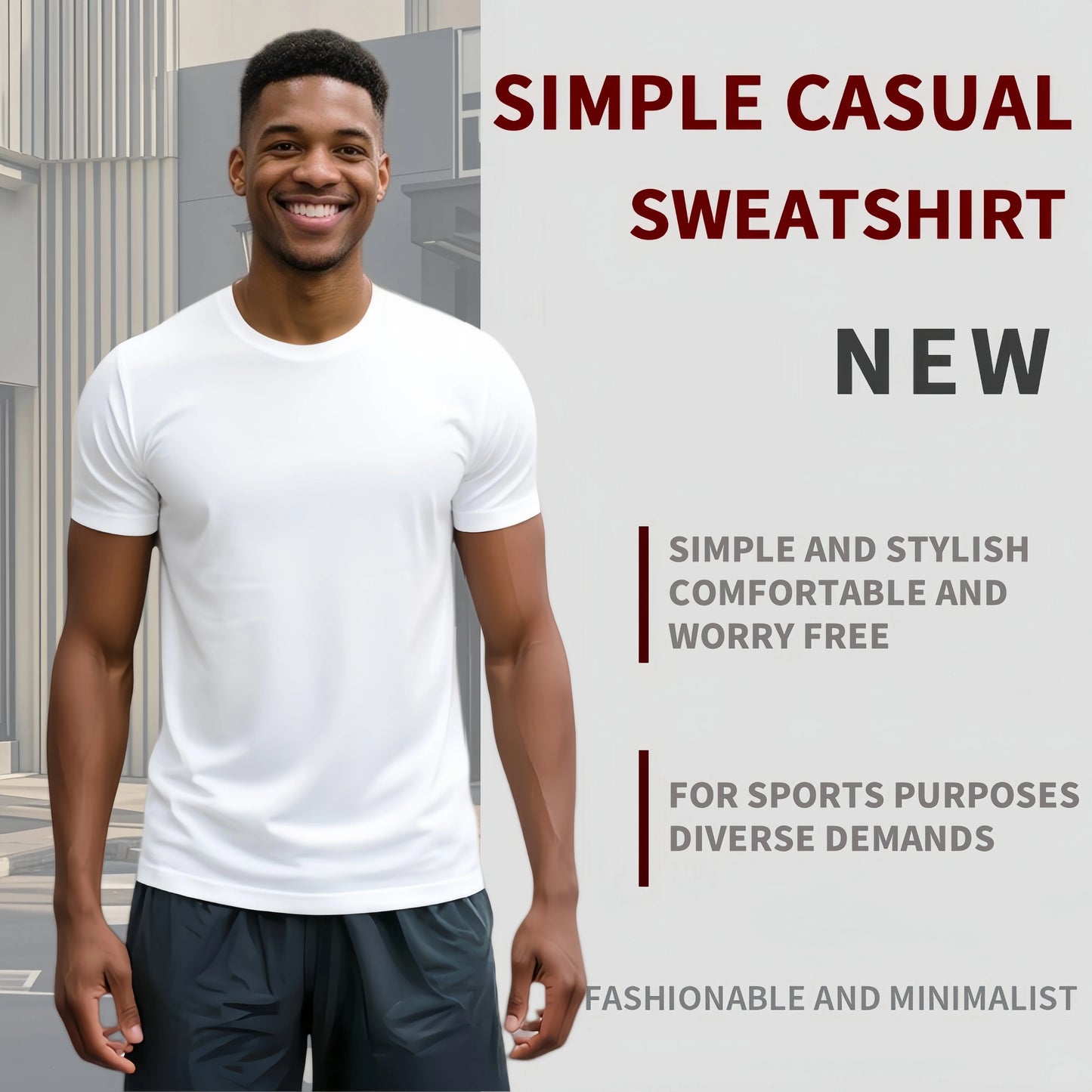Men Quick Dry Basic Short Sleeve Shirts 5 Pack Essential
