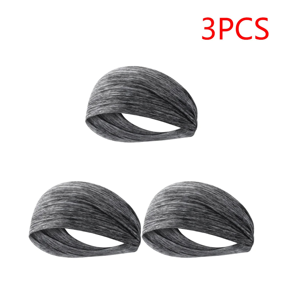 Elastic Sports Headbands For Men Women Quick Dry Sweat Absorption