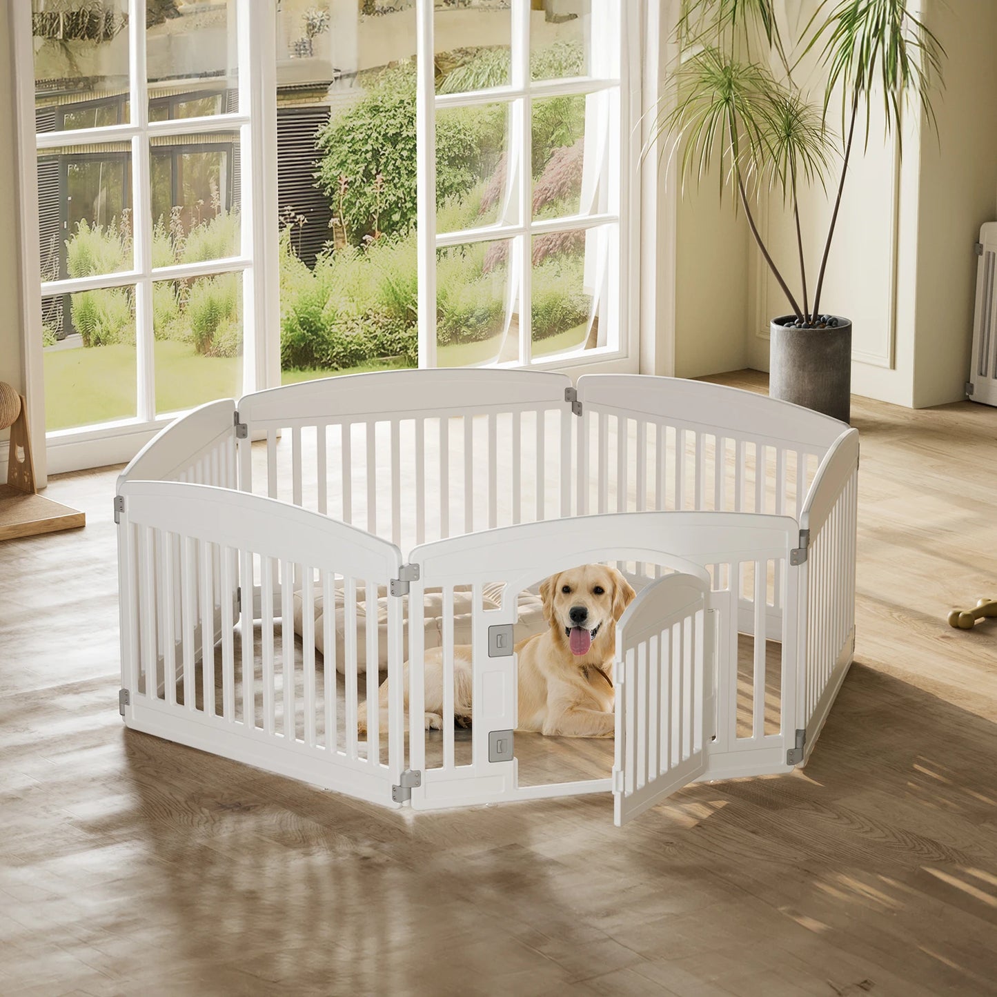 Expandable Pet Fence For Medium Dogs