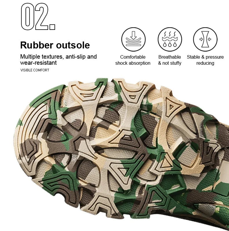 Men's Lightweight Tactical Hiking Hunting Boots For Outdoor Adventures