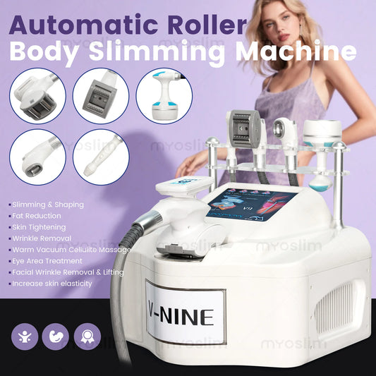 5 In 1 Automatic Roller Body Slimming Machine 40K Cavitation RF Vacuum
