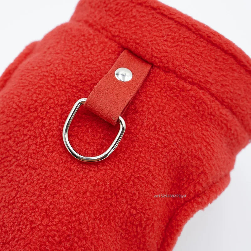Warm Dog Coat With D Ring Leash Attachment For Winter