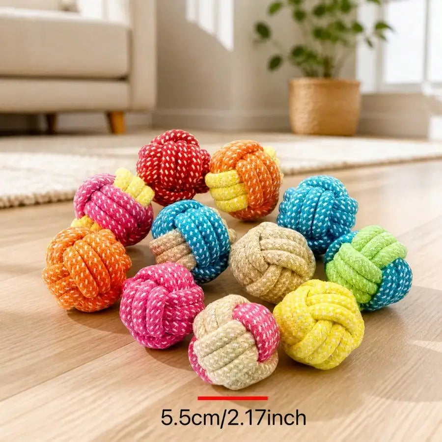 Interactive Dog Chew Ball Set 3 Pack For Engaging Pets