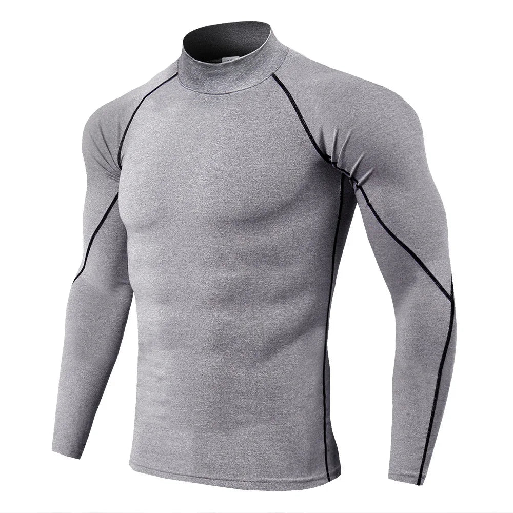 Men's Sports Long Sleeve Compression Shirt for Performance Training