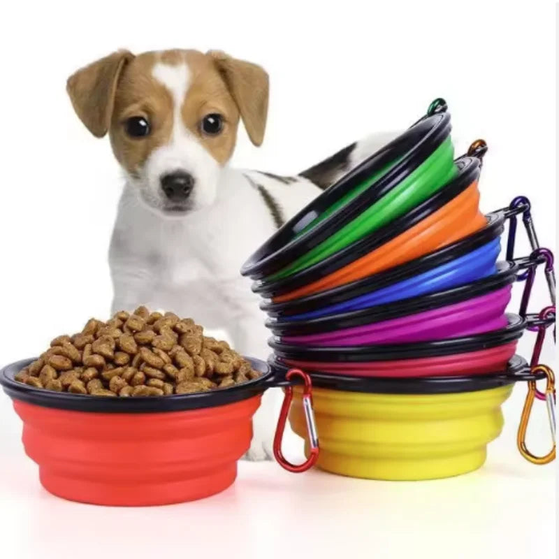 Collapsible Silicone Food And Water Bowl For Cats And Dogs