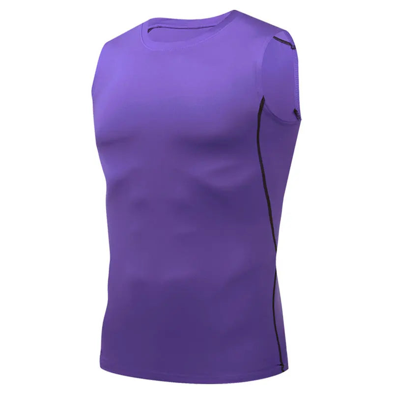 Men's Compression Elastic Sports Tank Top Performance Breathable