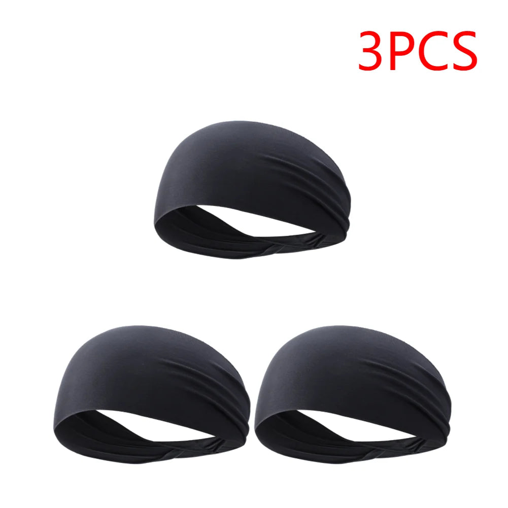 Elastic Sports Headbands For Men Women Quick Dry Sweat Absorption