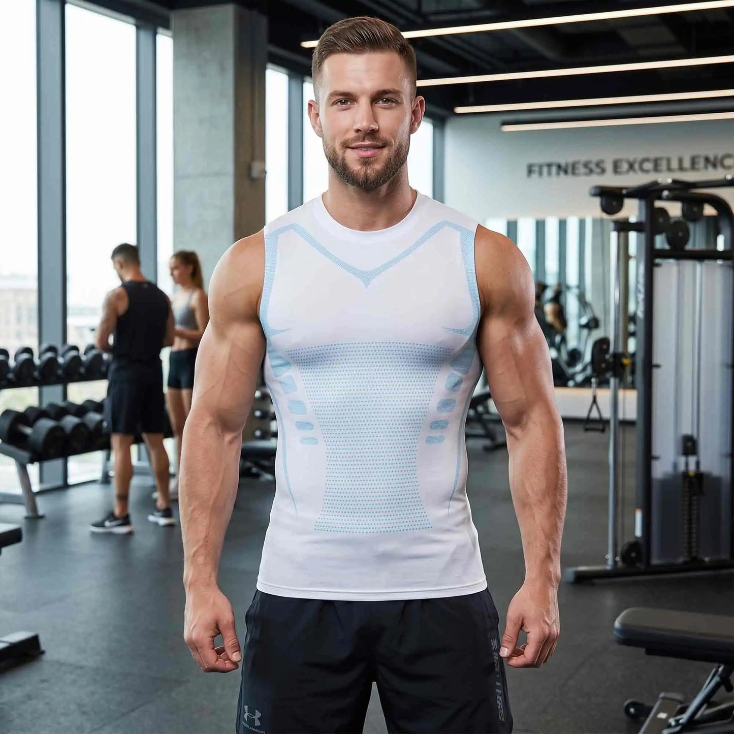 Men's Sleeveless 2-Pack Tank Tops Quick Dry Moisture Wicking Breathable