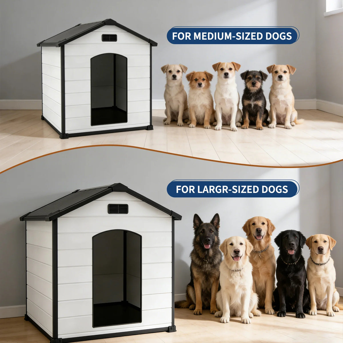 Comfortable Dog House for Small Medium Large Dogs and Cats