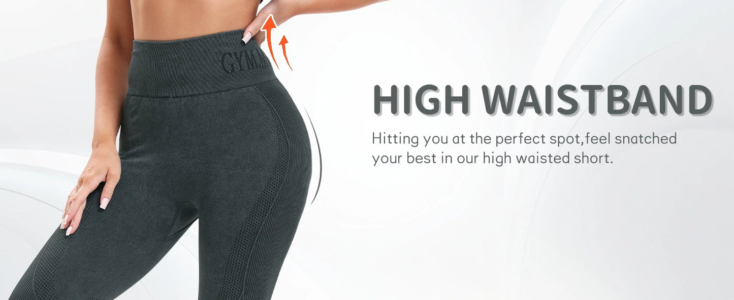 Women High Waisted Fitness Leggings 2 Pack For Gym Running
