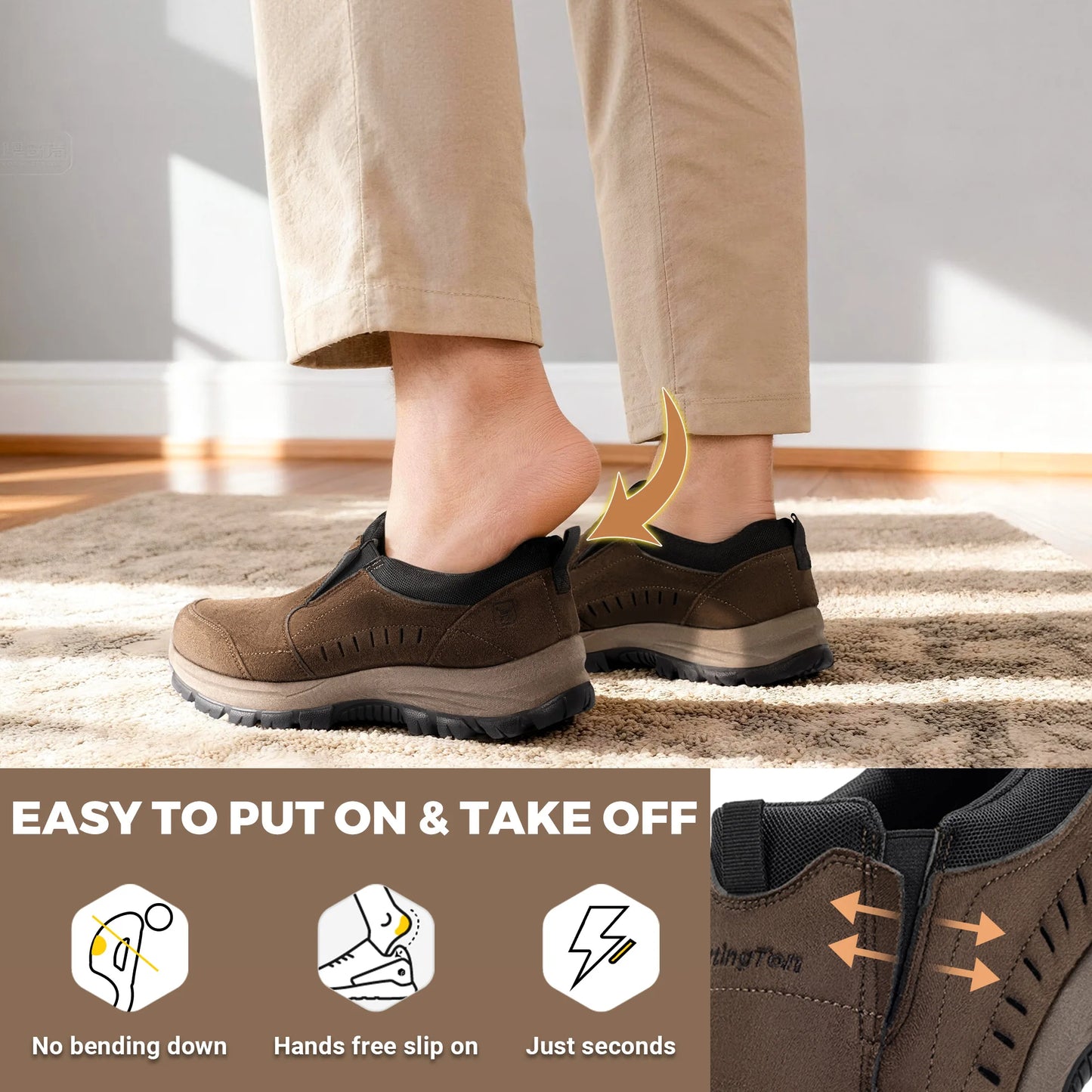 Men's Slip-On Shoes Loafers for Professional Business Casual Attire