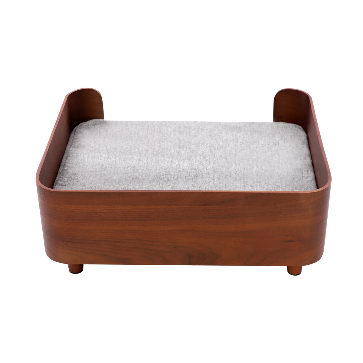Small Dogs or Cats Elevated Pet Sofa Bed  with Wood Legs and 1.97in Cushion