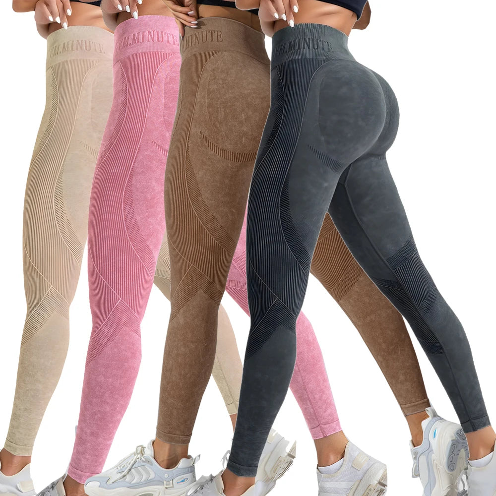 Women High Waisted Fitness Leggings 2 Pack For Gym Running