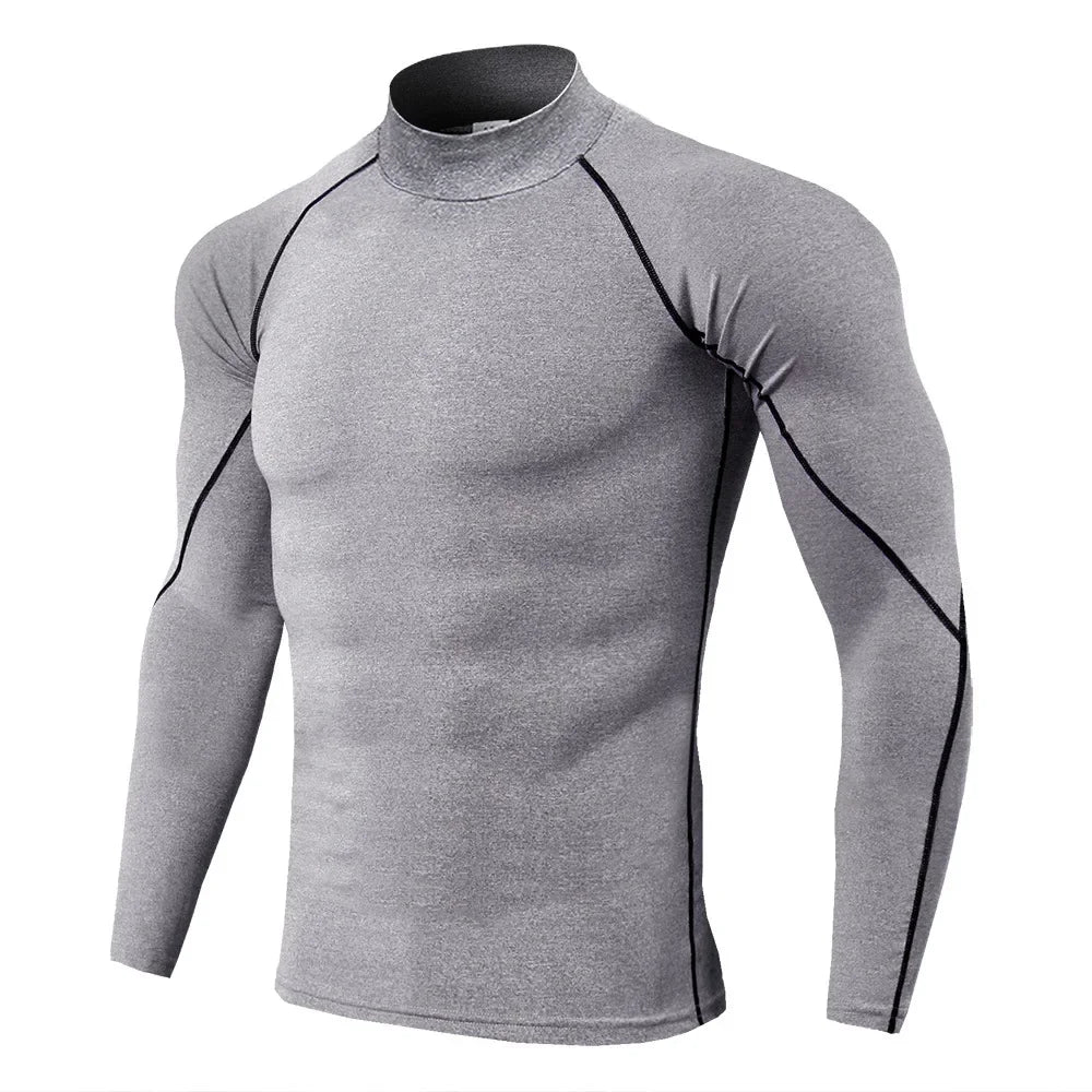 Men's Sports Long Sleeve Compression Shirt for Performance Training