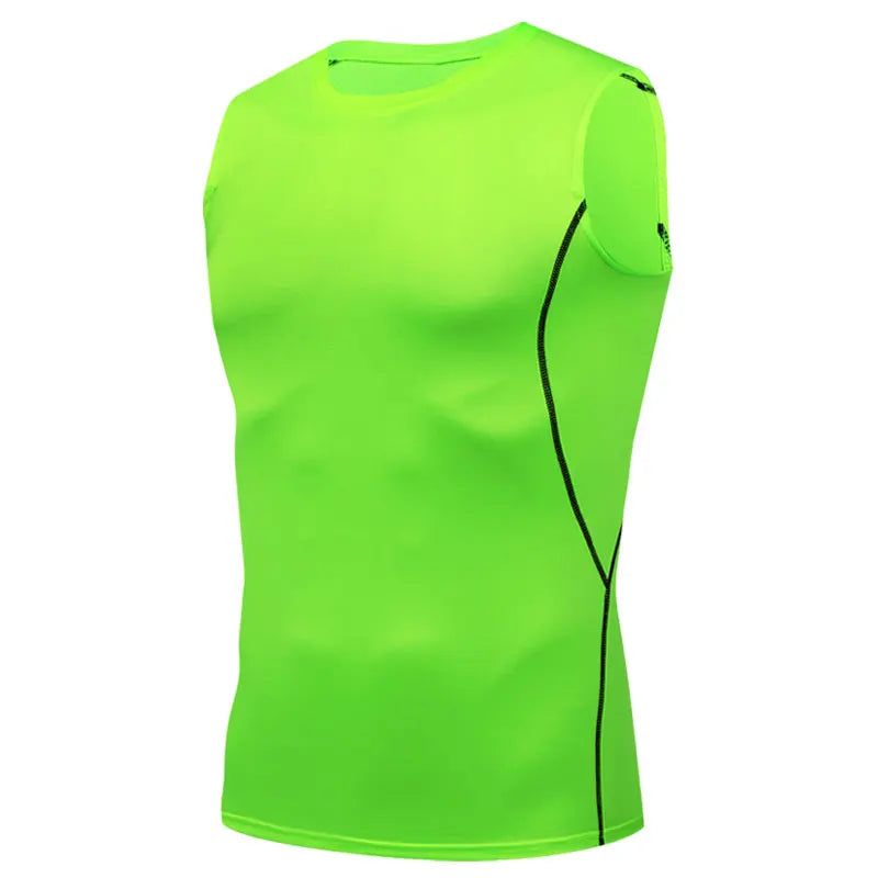 Men's Compression Elastic Sports Tank Top Performance Breathable