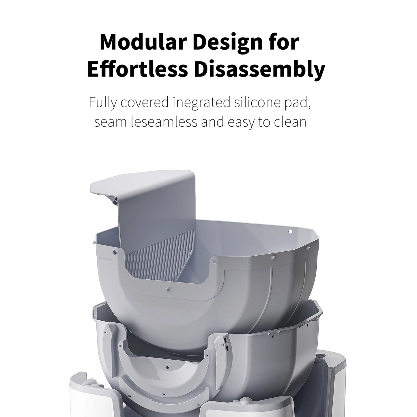 Self Cleaning Automatic Open Top Litter Box For Cats