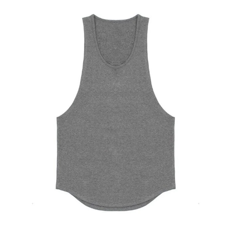 Cotton Breathable Sleeveless Muscle Tank Tops For Men